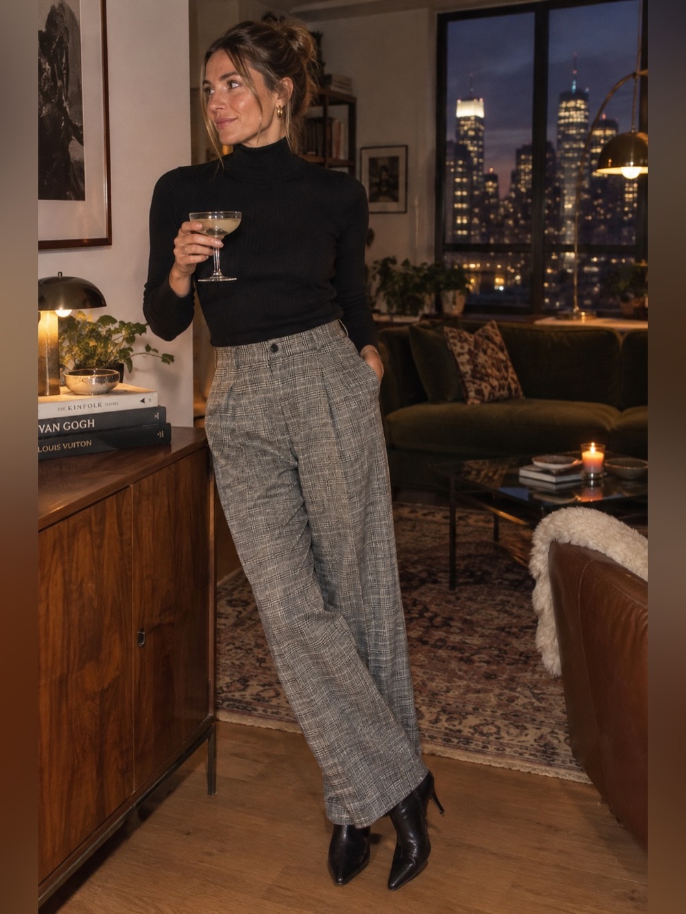 Pendleton Plaid Pleated Virgin Wool Trousers- Womens size 10